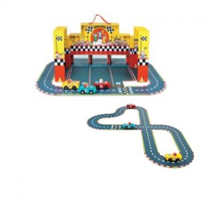 Wooden Grand Prix Playset