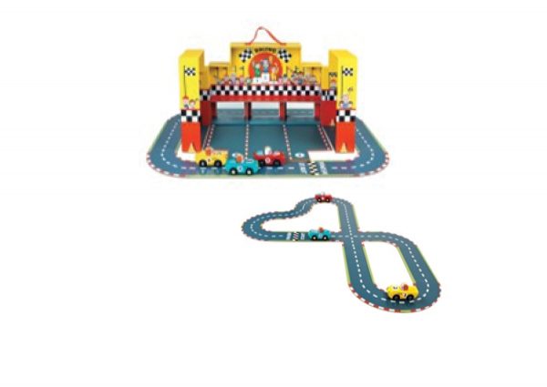 Wooden Grand Prix Playset